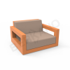 Кресло Quarter lounge с подушками Orange, Toffee
