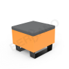 Скамейка Brick 60 Orange, Dark grey