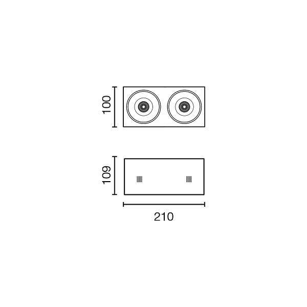 Встраиваемый светильник Nano Colin -2 черный LED 14 - 24W 3000K 56 от интернет-магазина IDODOM.RU