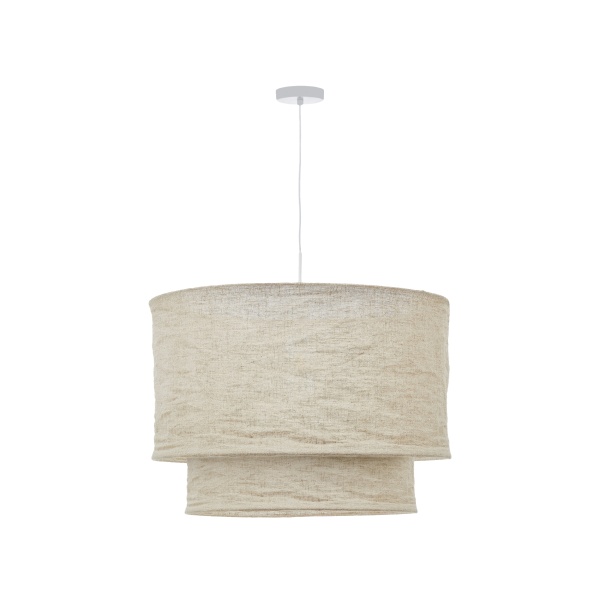 Абажур для потолочного светильника Mariela из льна бежевого цвета Ø 60 от интернет-магазина IDODOM.RU