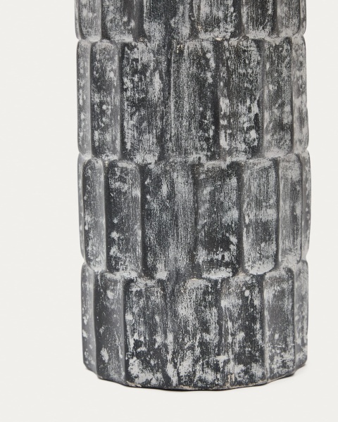 Arisa черная ваза из папье-маше, 31 см от интернет-магазина IDODOM.RU