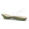 Шезлонг Quaro с подушками Olive green, Bone Brown