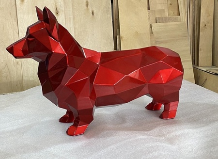 Корги.   Финиш: Окрашивание по каталогу цветов Rall. Цвет: Candy Red. от интернет-магазина IDODOM.RU