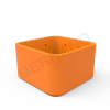 Кашпо Cubo 150 оранжевого цвета