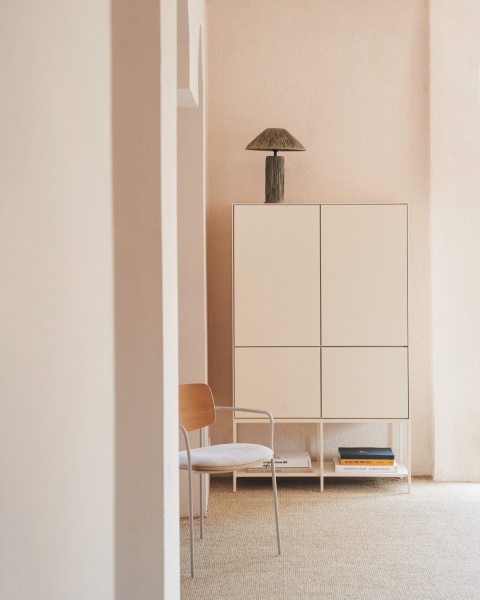 Samse Настольная лампа из зеленой рафии от интернет-магазина IDODOM.RU