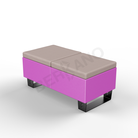 Скамейка Brick 120 Royal Purple, Cappuccino