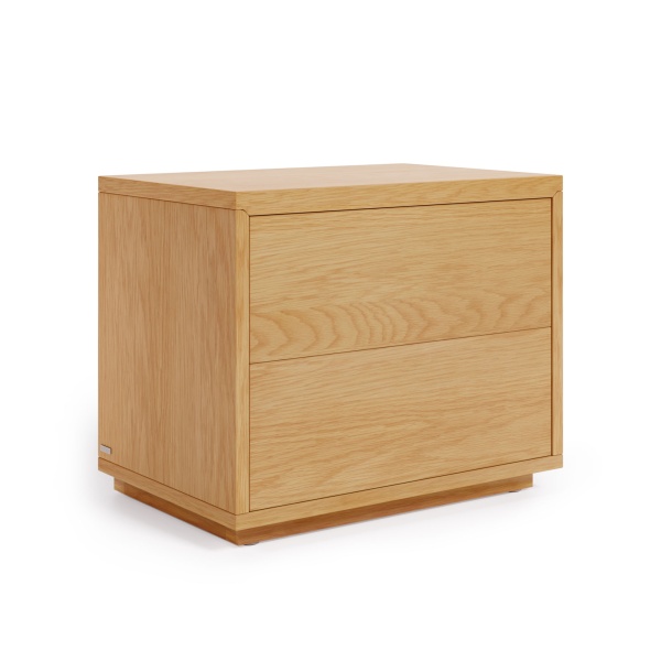 Abilen Прикроватная тумбочка из шпона дуба 53,4 x 44 см от интернет-магазина IDODOM.RU