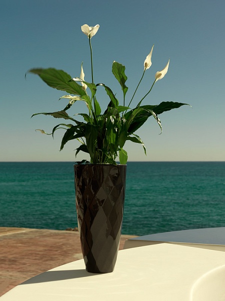 Кашпо Vases Nano матовое оранжевое 28см от интернет-магазина IDODOM.RU