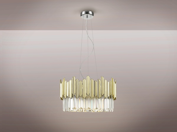 Люстра Tiara 6L хром-золотой от интернет-магазина IDODOM.RU