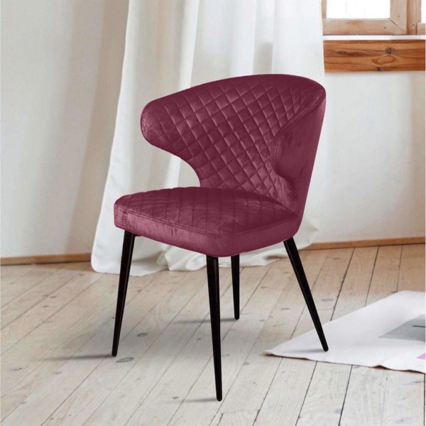 Стул Richard ромб, бархат винно-красный 16 от интернет-магазина IDODOM.RU