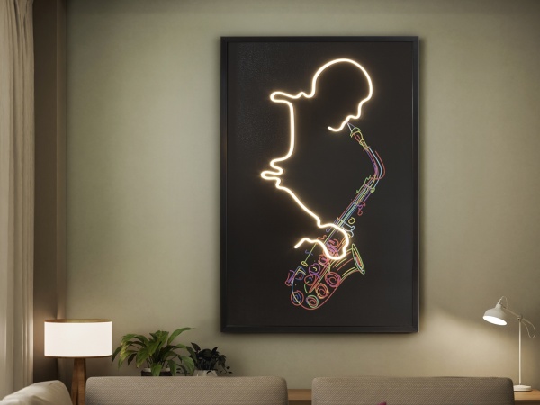 Saxofon Светодиодная картина LED 80X120 от интернет-магазина IDODOM.RU