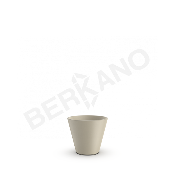 Кашпо Cone 28 бежевого цвета