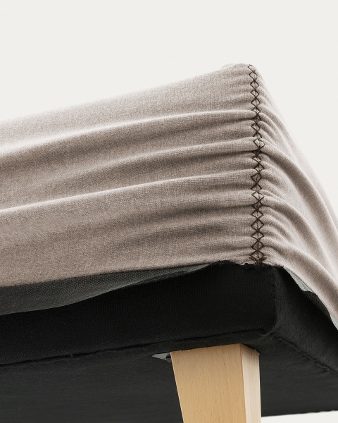 Кровать Nikos 160x200 бежевая от интернет-магазина IDODOM.RU