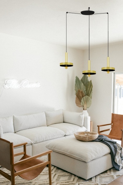 Люстра Whizz 3L золотая / черная от интернет-магазина IDODOM.RU