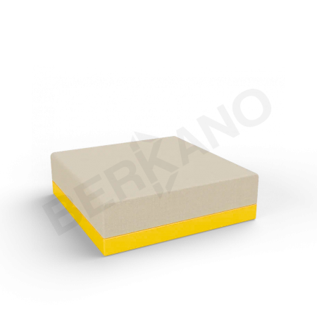 Пуф Quarter modular с подушками Yellow, Bone Brown