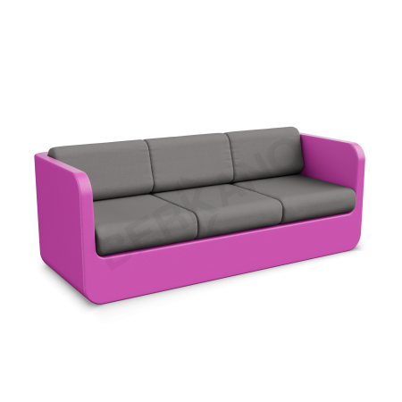 Диван Grace с подушками Royal Purple, Graphite