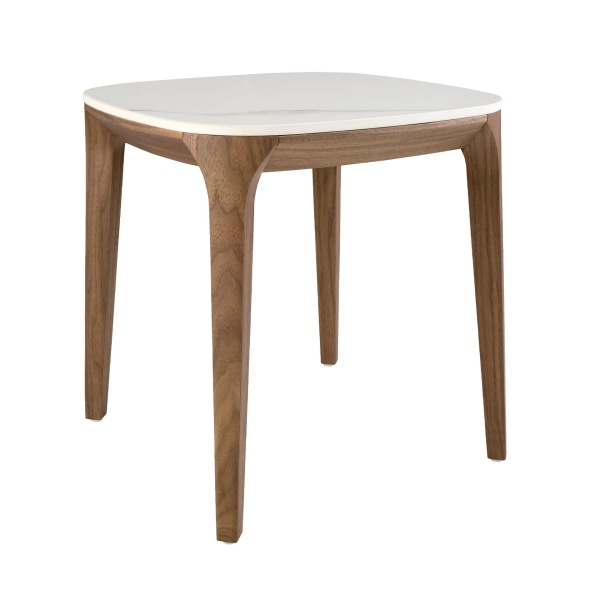 Приставной столик 2133/ET933 из мраморной керамики и ореха от интернет-магазина IDODOM.RU