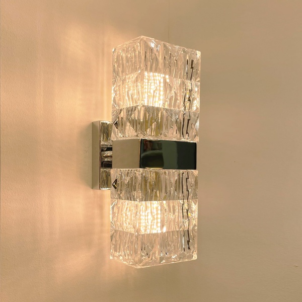 Бра Cloyd CORUND-A W2 / выс. 27 см - хром (арт.20191) от интернет-магазина IDODOM.RU