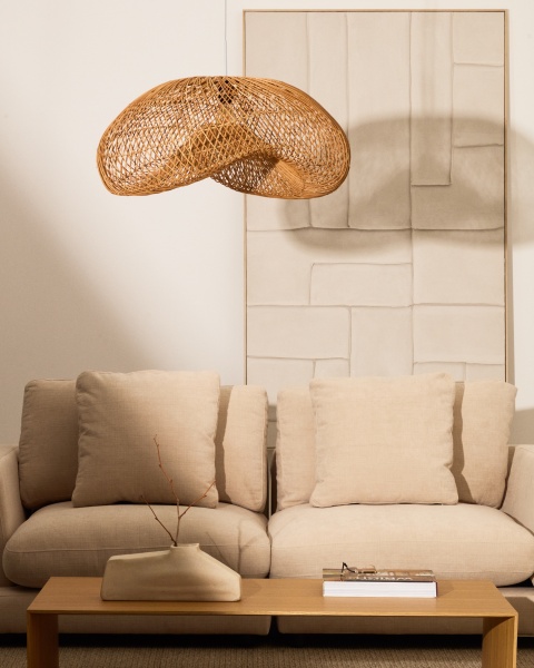 Isora Абажур подвесного светильника из ротанга 81 x 56 см от интернет-магазина IDODOM.RU