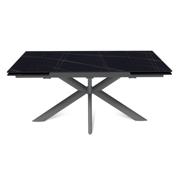 Стол раскладной Strong (160+40+40), керамика матовая Black Gold от интернет-магазина IDODOM.RU