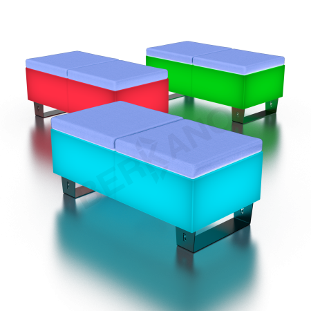 Скамейка Brick 120 Snow White RGB E27 Умный дом, Navy