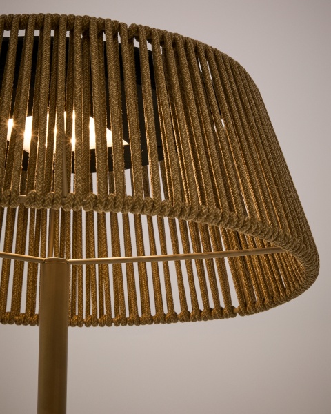 Уличный торшер Aldet на солнечной батарее с серым шнуром Ø46 см от интернет-магазина IDODOM.RU