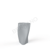 Кашпо Twist 68 серого цвета