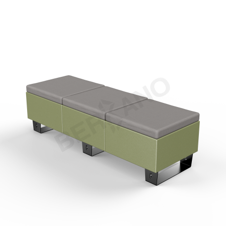 Скамейка Brick 180 Olive green, Graphite