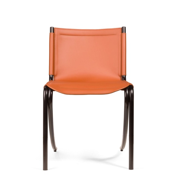 Стул Jot, кожа коричневый от интернет-магазина IDODOM.RU