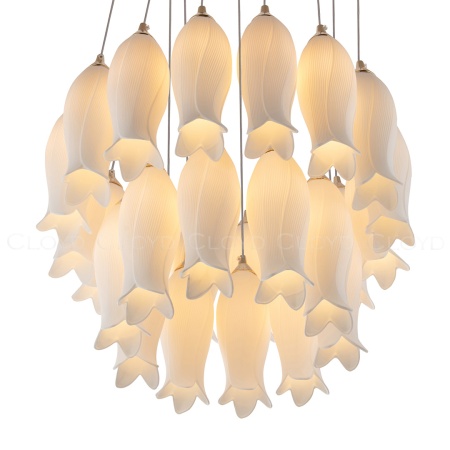 Люстра Cloyd ARGANA C26 / Ø50 см - керамика - белый (арт.10806) от интернет-магазина IDODOM.RU