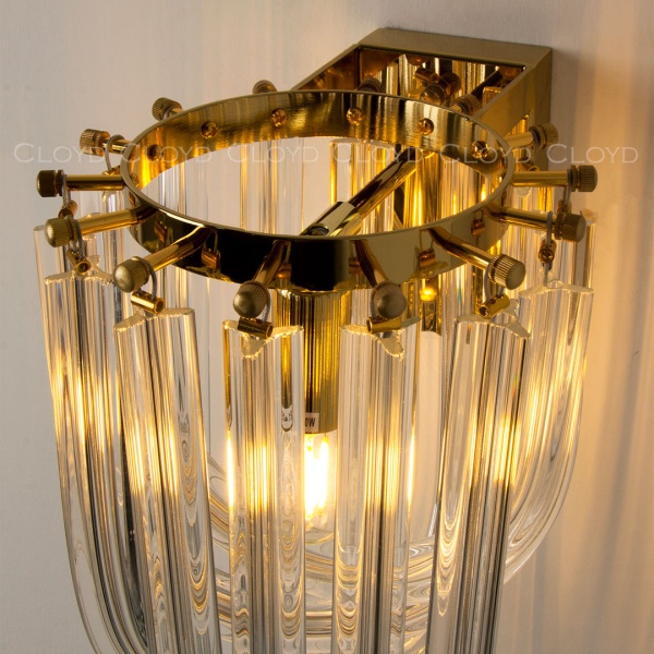 Бра Cloyd MEBIUS-B W1 / выс. 36 см - золото (арт.20294) от интернет-магазина IDODOM.RU