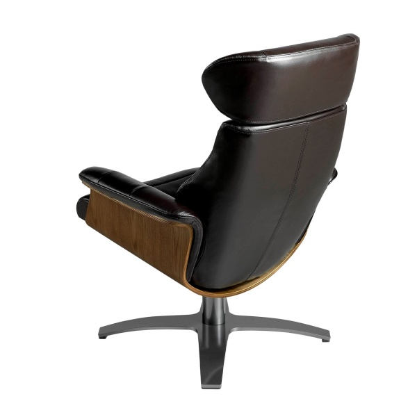 Поворотное кресло-реклайнер 5034/A928 из шоколадно-коричневой кожи от интернет-магазина IDODOM.RU