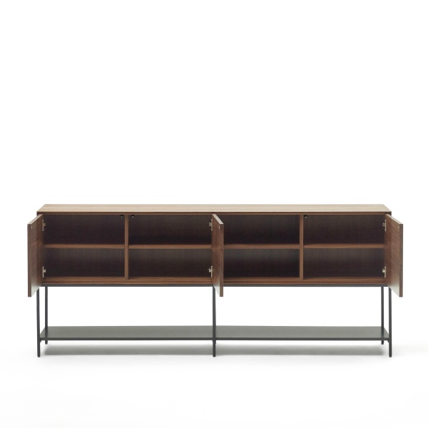 Vedrana Сервант из орехового шпона со стальными ножками 195 x 80 см от интернет-магазина IDODOM.RU