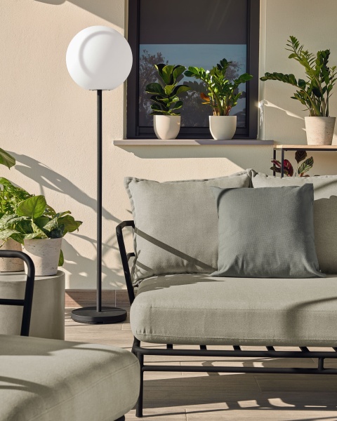 Диван Mareluz трехместный черный стальной от интернет-магазина IDODOM.RU