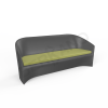 Диван Oasis черного цвета, аксессуар зеленого цвета