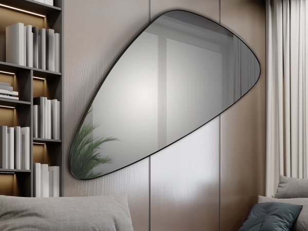 Треугольное зеркало Orio 165x85 черное от интернет-магазина IDODOM.RU