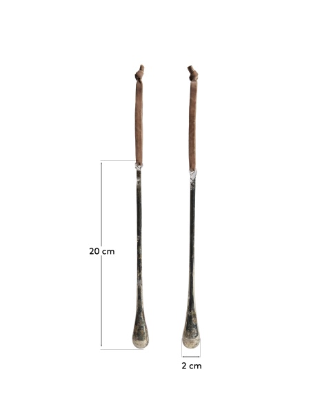 Набор из 2 подвесных украшений Alsenia из серебристого переработанного стекла, 20 см от интернет-магазина IDODOM.RU