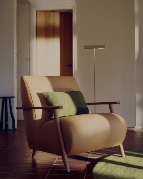 Чехол на подушку Velina из зеленого льняного жаккарда с узором 30 x 50 см от интернет-магазина IDODOM.RU