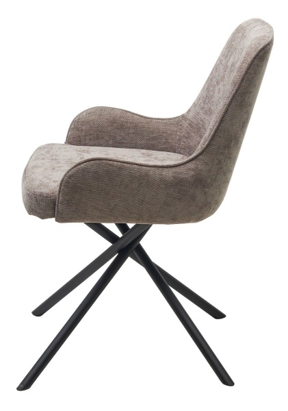 Стул Dolce шенилл коричневый, поворотно-возвратный механизм 180 градусов от интернет-магазина IDODOM.RU