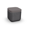 Пуф Grace черного цвета, аксессуар графитового цвета