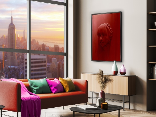 Red Face Картина барельеф из полистирола и МДФ 90X120 от интернет-магазина IDODOM.RU