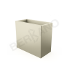 Кашпо Cubric 70*80 DB Bone коричневого цвета