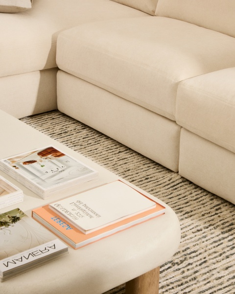 Alea 4-местный модульный диван с левым шезлонгом и съемным чехлом 310 см от интернет-магазина IDODOM.RU