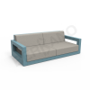 Диван Quarter lounge с подушками бирюзового цвета, аксессуар светло-серого цвета