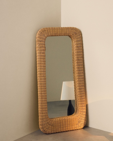 Зеркало из ротанга Zilna 58 x 120 см от интернет-магазина IDODOM.RU
