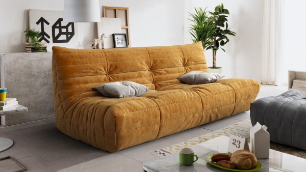 Диван ДеФранс™️ прямой 3-х местный - Эконом микровелюр