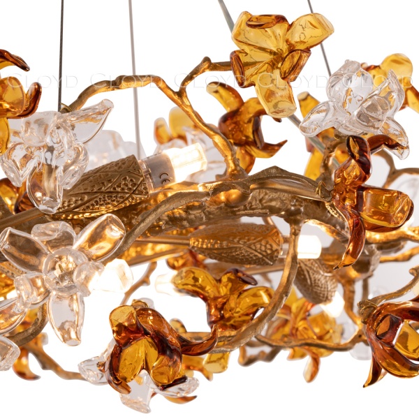 Люстра Cloyd GUATEMALA C14 / Ø60 см - латунь (арт.11215) от интернет-магазина IDODOM.RU