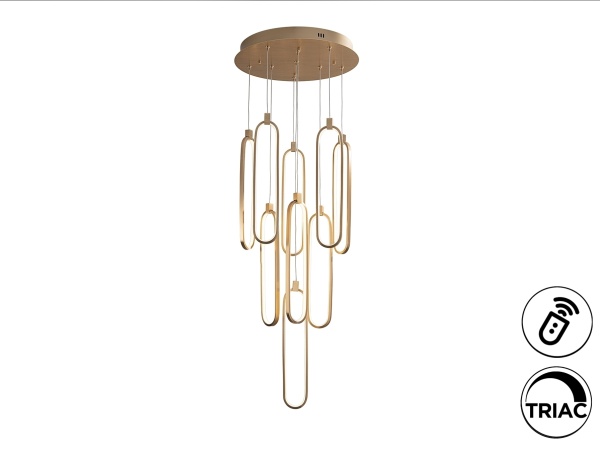 Люстра Colette 14L розовое золото DIM от интернет-магазина IDODOM.RU