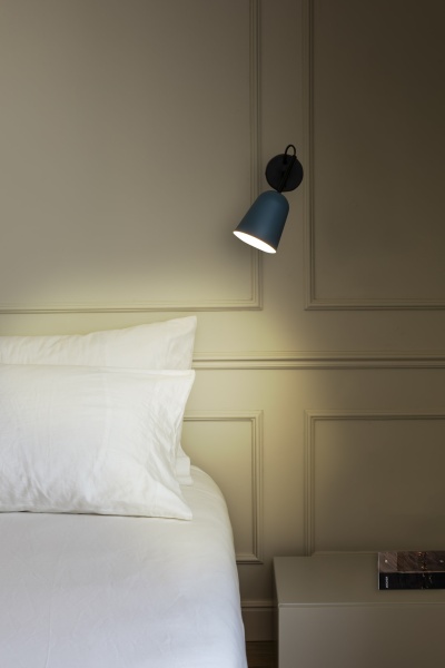 Настенный светильник STUDIO синий абажур 1xE14 от интернет-магазина IDODOM.RU