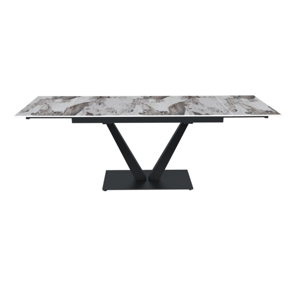 Стол раскладной Malibu (140+40+40), керамика глянцевая Pandora от интернет-магазина IDODOM.RU